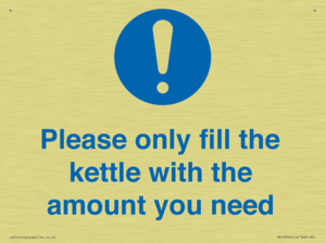 Please only fill the kettle with the amount you need